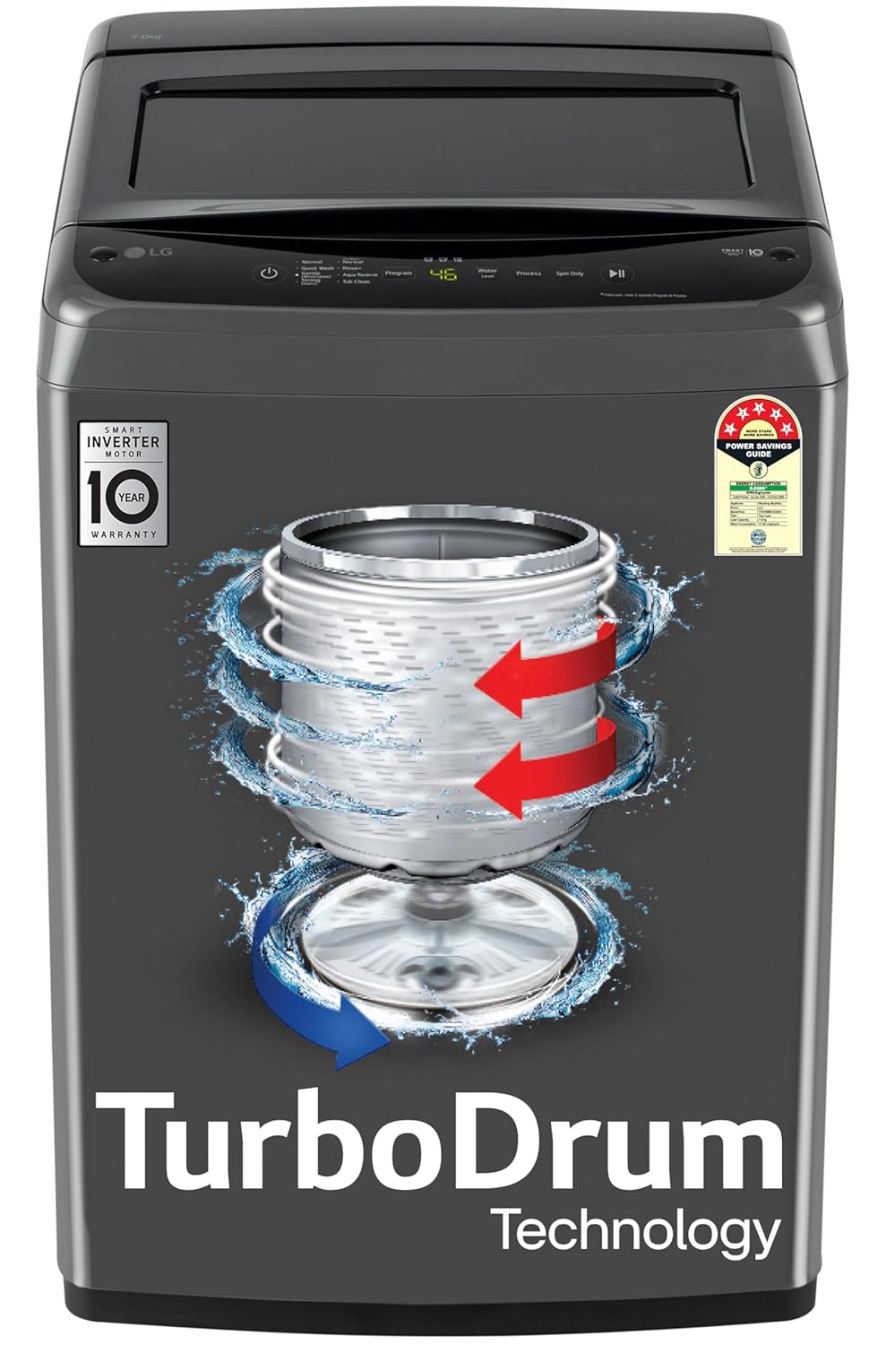 LG T70VBMB1Z7 Kg Top Load Washing Machine